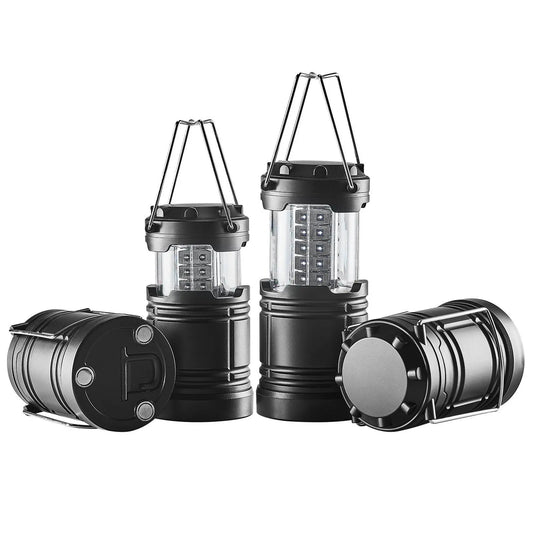 Set of 4 Collapsible LED Camping Lanterns